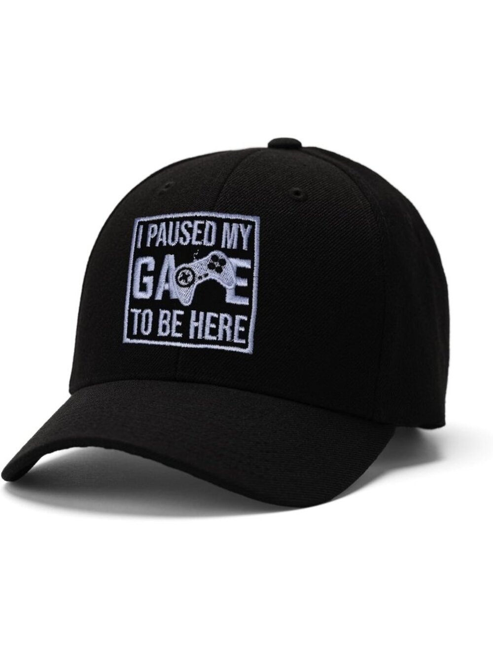 Unisax Black Video Game Controller Hellovean Embroidered Cartoon Baseball Hats